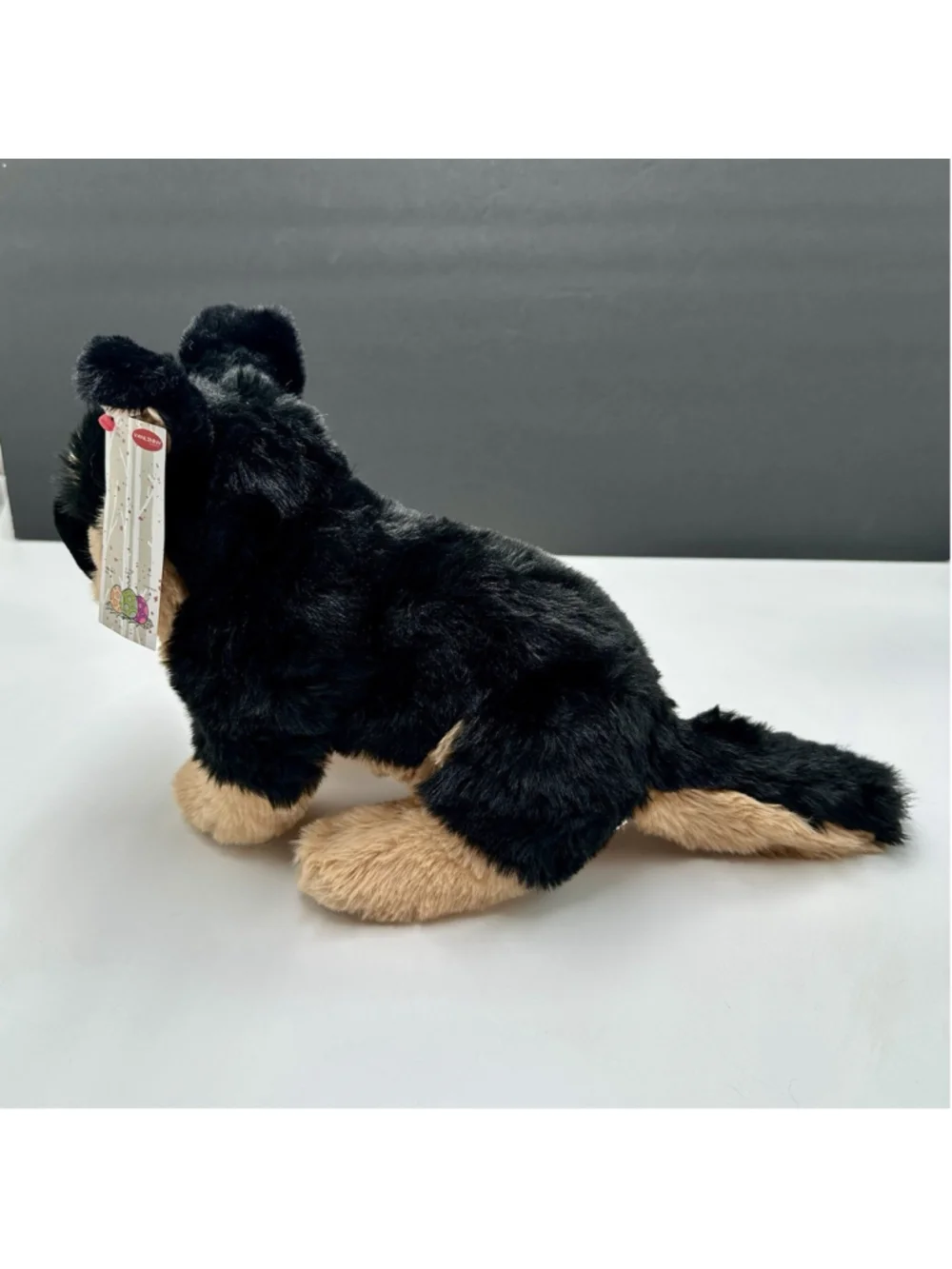 Vanlinny German Shepherd Puppy with Tag 13 Inch Plush Stuffed Animal Soft Cuddly